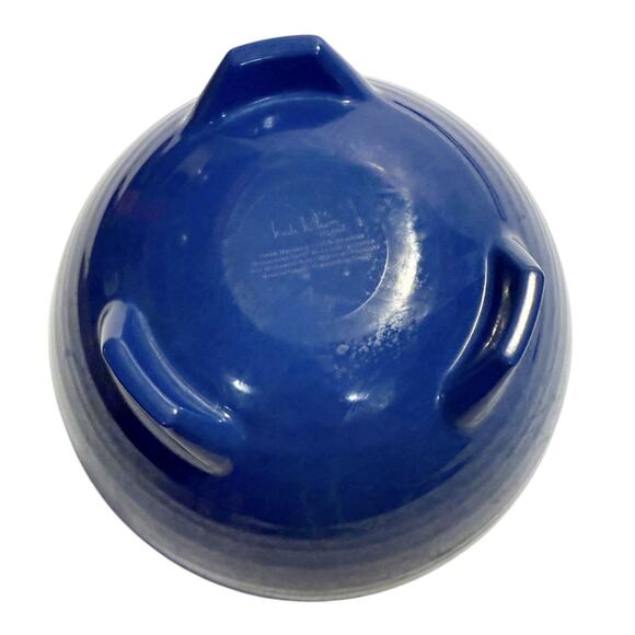 Nicole Miller Blue Mexican Molcajete Style Melamine Salsa Guacamole Dip Bowls - Picture 10 of 10